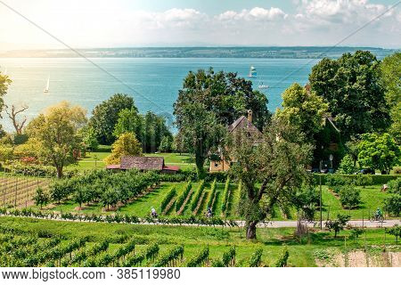 Curtural Landscape With Fruit Plantation Near Hagnau At Lake Constance (germany)