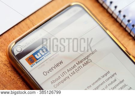 Kolkata, West Bengal, India, September 13, 2020 : Uti Asset Management Company Ipo Background. Uti M