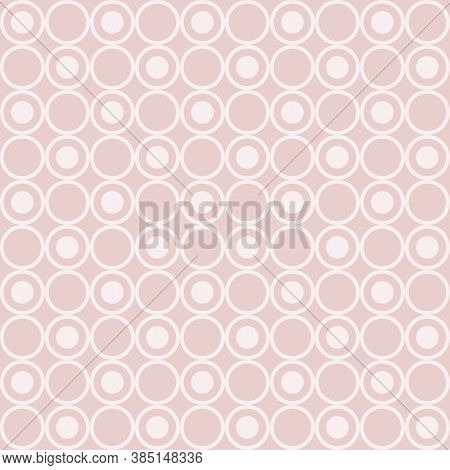 Dotted Dusty Pink Vector Graphic Seamless Pattern