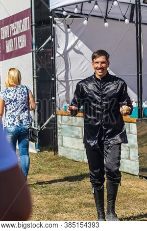 Kyiv, Ukraine - September 12, 2020: Celebration Of Georgian Wine And Cuisine Kartuli Fest 2020. Mass
