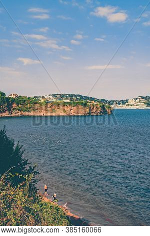 26th July 2018-torquay, Devon, England, Uk : Hollicombe Beach. This Charming Beach Lies In A Seclude