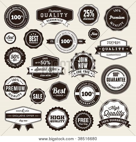 Sada štítky a samolepky