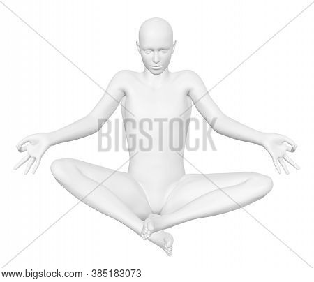 Grey 3D Maneken Yoga Poses