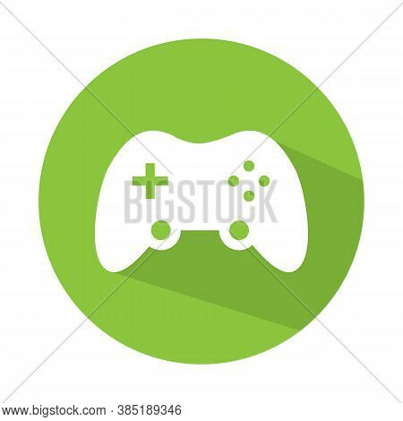 Illustration Of Flat Game Pad . Vector Symbol Game Controller Icon