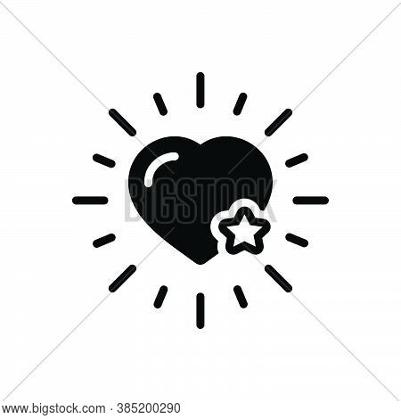 Black Solid Icon For Favorite Most-liked Dearest Like Preferred Heart Chosen Choice Ideal