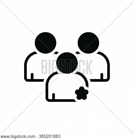 Black Solid Icon For Importance Weightage Usefulness Priority People Value Like