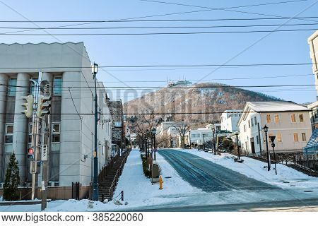 Hakodate, Hokkaido - December 2019 : Cityscape Landmark Of Hakodate, Japan Cityscape At The Historic
