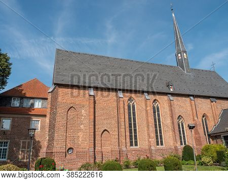 castle and park in the german eastern frisia