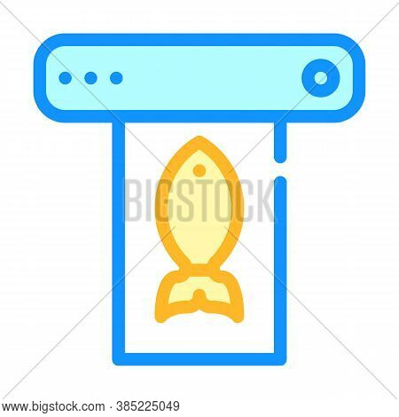 Household Vacuum Sealer Color Icon Vector Illustration
