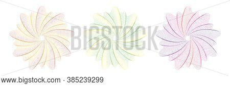 Design Elements. Guilloche Elements For Make Diploma Or Certificate.