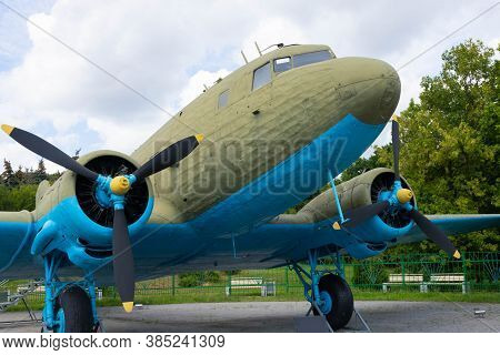 Minsk, Belarus - August 30 2020: General Purpose Cargo Or Passenger Aircraft And Light Bomber Licens