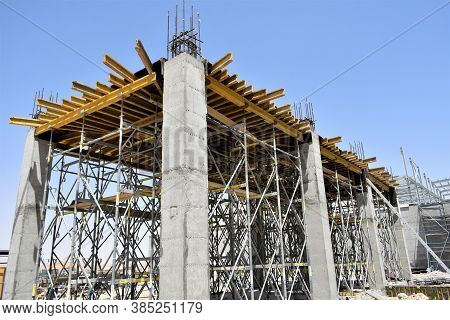 Civil Construction Site Building In Oman. Ibri, Oman : 14-09-2020
