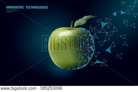 Gmo Apple Gene Modified Plant. Science Chemistry Biology Genetics Engineering Innovation Organic Eco