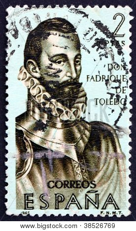 Postage stamp Spain 1965 Don Fadrique de Toledo, Portrait
