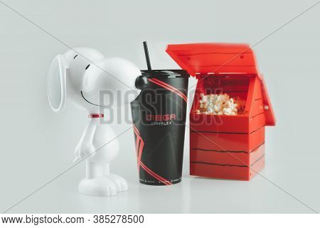 Samut Prakan, Thailand - September 14, 2020 : Snoopy Movie Set To Promote Advertising From Major Cin