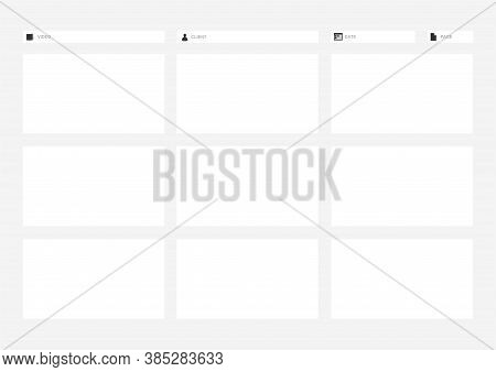 Video Animation Motion Frame Template For Print
