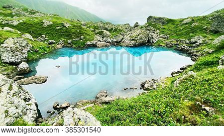 Travel To The Mountainous Region  Of Georgia And Blue Lake.