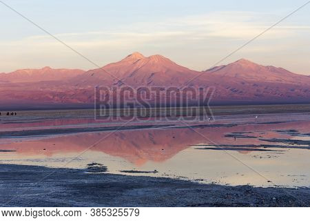 Chaxa Lagoon At Sunset