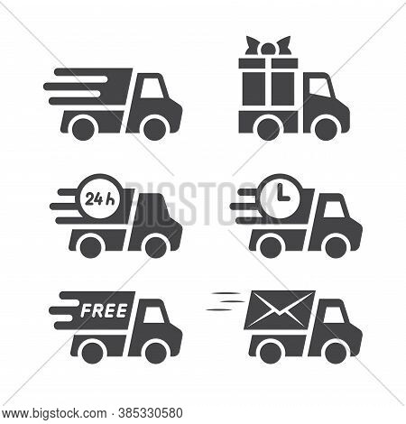 Delivery Truck Black Vector Photo Free Trial Bigstock