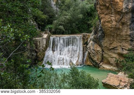Mountains And Vero River Canyon In Alquezar, Spain