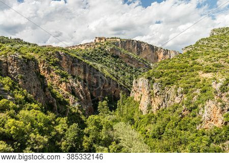 Mountains And Vero River Canyon In Alquezar, Spain