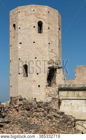 View Of The Medieval Tower Known As 