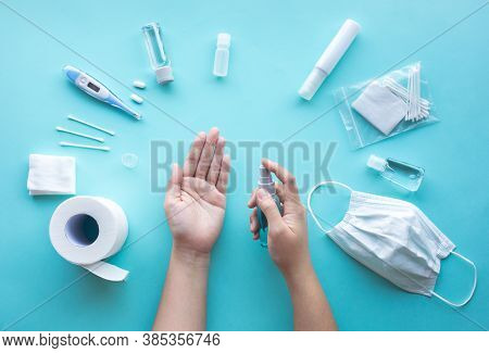 Coronavirus ( Covid-19 ) Prevention Equipment.medical Supplies.virus Outbreak Situation.body Health 