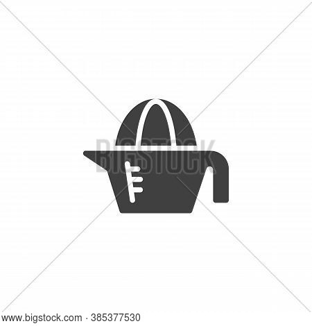 Lemon Squeezer Vector Icon. Filled Flat Sign For Mobile Concept And Web Design. Juicer Squeezer Glyp