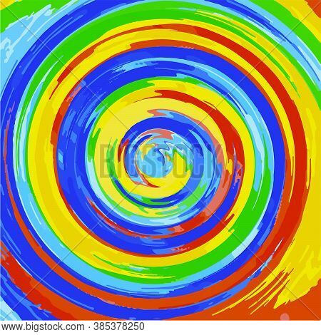 Vector Illustration Abstract Colored Background Swirling Background