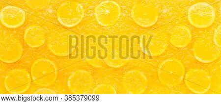 Close Up Orange Juice Or Fruit Drink  Background. Healthy With Refreshment Concepts