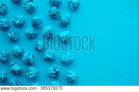 Idea And Creativity Concepts With Paper Crumpled Ball.think Out Of Box.business Solution.