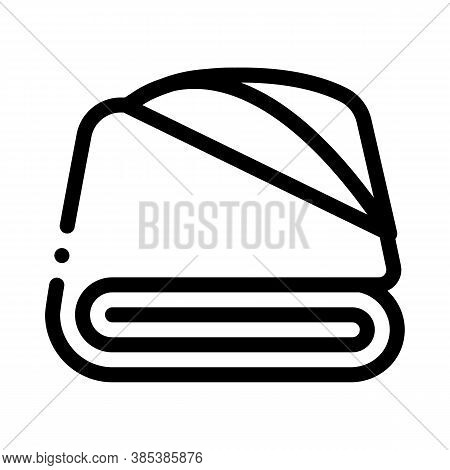 Baby Bathing Napking Icon Vector. Baby Bathing Napking Sign. Isolated Contour Symbol Illustration