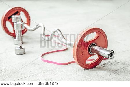 Healthy Lifestyle And Body Care Is Important Thing And Herere Some Sportive Stuffs For It. Dumbells 