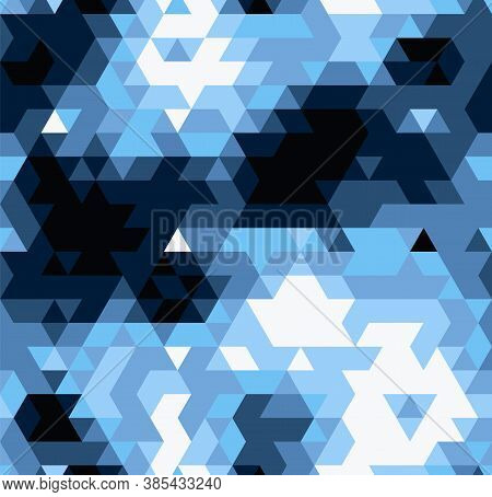 Camouflage Seamless Pattern. Abstract Modern Vector Military Backgound.