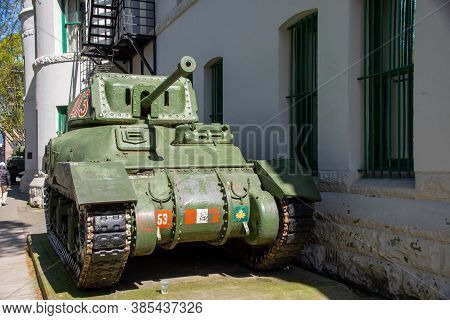 A Picture Of An Old Used Tank.   April 23th 2020  Vancouver Bc Canada