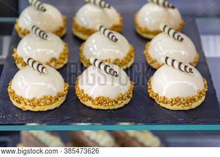 Fancy Cakes With Gold Decor At Slate