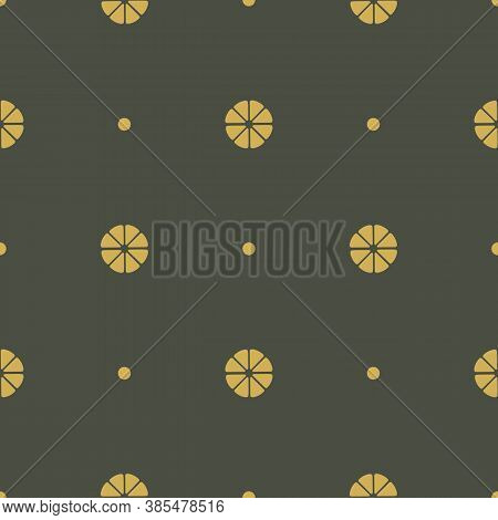 Seamless Scandinavian Trend Pattern With Flowers And Round. Wrap, Design, Fabric Texture, Background