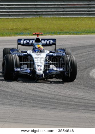 At&T Williams Fw29 Nico Rosberg Alman Almanya F1 Sepang Malezya 2007