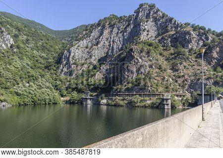 Ladscape Of Krichim Reservoir At Rhodopes Mountain, Bulgaria