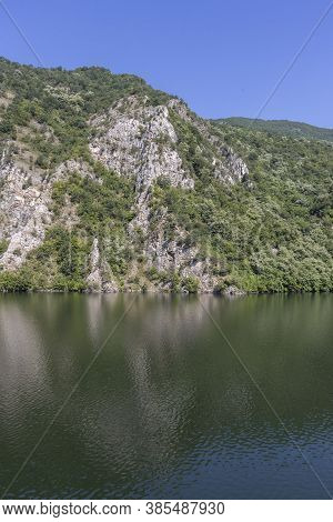 Ladscape Of Krichim Reservoir At Rhodopes Mountain, Bulgaria