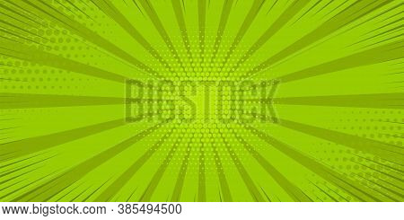 Pop Art Yellow Comics Book Cartoon Magazine Cover. Cartoon Funny Retro Pattern Strip Mock Up. Vector