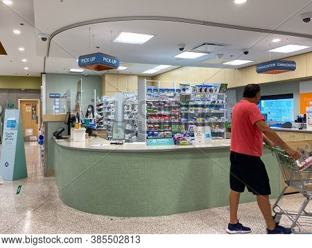 Orlando,fl/usa-9/13/20:  The Pharmacy Counter At A Publix Grocery Store In Orlando, Florida.