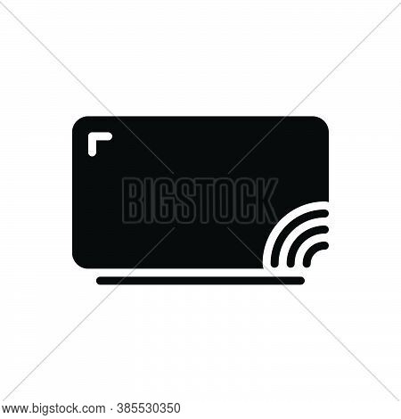 Black Solid Icon For Cast Screen Media Backdrop Camcoder Cinematography Digital Display