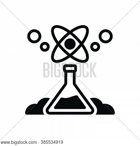 Black Solid Icon For Science Branch-of-knowledge Area-of-study Atom Forensis Formula Helix Research 