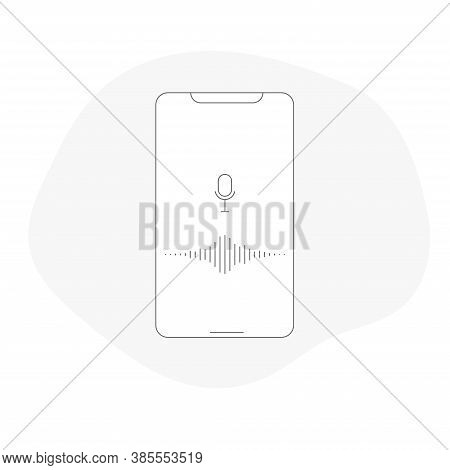 Record Sound Logo Set Line Modern Color Style Isolated On White Background For Use Music Store, Soun
