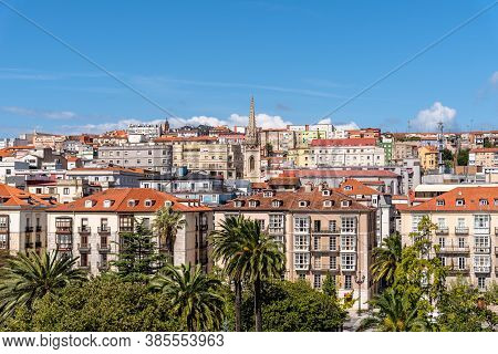 Panoramic View Of Santander A Sunny Day