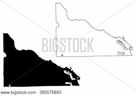 Presque Isle County, Michigan (u.s. County, United States Of America, Usa, U.s., Us) Map Vector Illu
