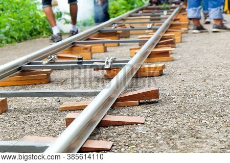Filming Crew, Close Up Of Camera Dolly , Film Industry Equipment