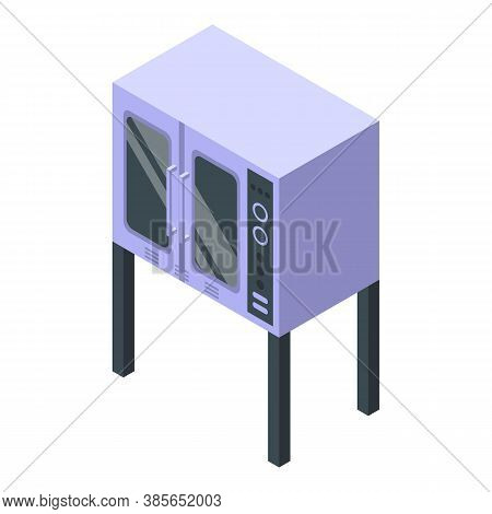 Restaurant Convection Oven Icon. Isometric Of Restaurant Convection Oven Vector Icon For Web Design 