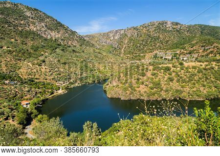 View of the Douro Valley and river in the north of Portugal.